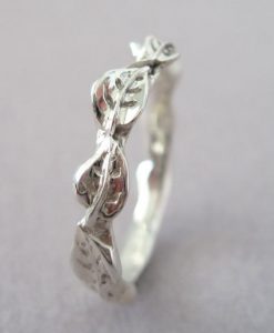 Leaf Wedding Ring, Leaf Wedding Band