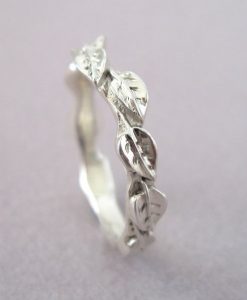 Leaf Wedding Ring, Leaf Wedding Band