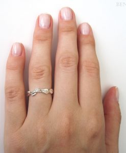 Leaf Wedding Ring, Leaf Wedding Band