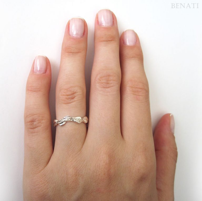 Leaf Wedding Ring, Leaf Wedding Band Benati