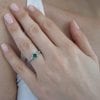 Leaves Engagement Ring, Matte Finish engagement ring