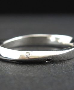 Mobius Wedding Ring, Diamond mobius Wedding Band