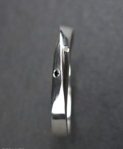Mobius Wedding Ring, Diamond mobius Wedding Band
