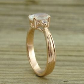 Moonstone Engagement Ring, Antique Gold Ring
