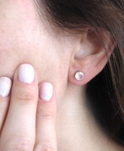 Moonstone Stud Earrings, Moonstone Earrings