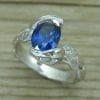Oval Sapphire Engagement Ring, Oval Engagement Ring