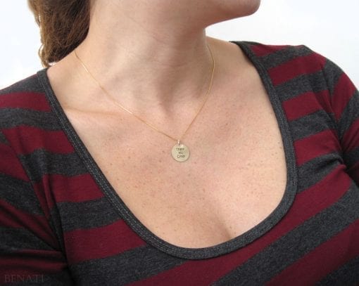 Arabic Women Allah Charm Pendant Necklace | Monogram necklace gold, Charm  pendant necklace, Charm pendant