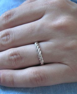Rope Wedding Ring, Twisted Rope Wedding Ring