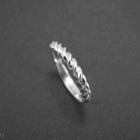 Rope Wedding Ring, Twisted Rope Wedding Ring