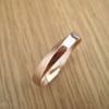 Rose Gold Mens Wedding Band, Unisex Mobius Wedding Ring