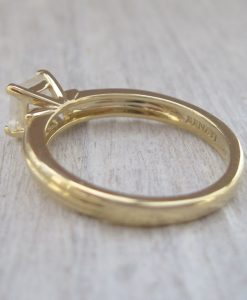 Rose Gold Moonstone Vintage Style Engagement Ring, Rose Gold Antique Moonstone Ring