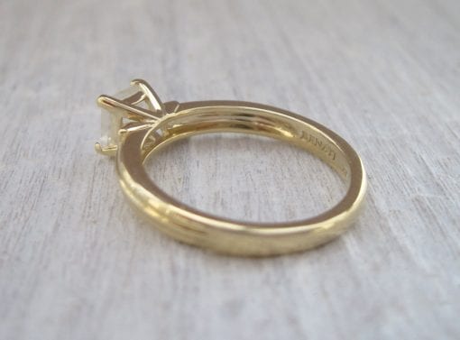 Rose Gold Moonstone Vintage Style Engagement Ring, Rose Gold Antique Moonstone Ring