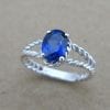 Sapphire Engagement Ring, Oval Sapphire Engagement Ring
