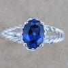 Sapphire Engagement Ring, Oval Sapphire Engagement Ring