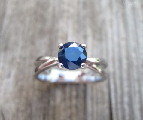 Natural Sapphire Engagement Ring, Sapphire Ring | Benati