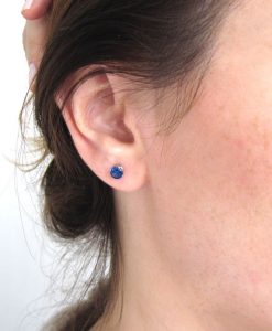 Sapphire Stud Earrings, Sapphire Earrings