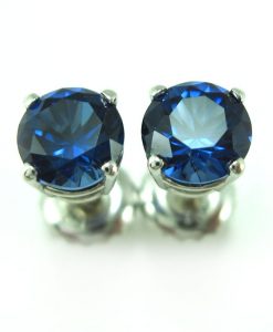 Sapphire Stud Earrings, Sapphire Earrings