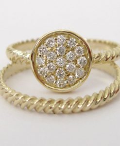 Set Wedding Rings, ring with Twist