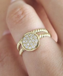 Set Wedding Rings, ring with Twist