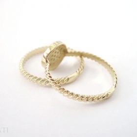 Set Wedding Rings, ring with Twist