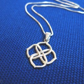 Silver Infinity Knot Pendant, valentine's gift