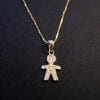 Sweet boy pendant, New baby necklace gift