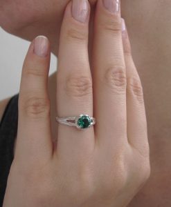 Twig Emerald Engagement Ring, Alternative Engagement Ring