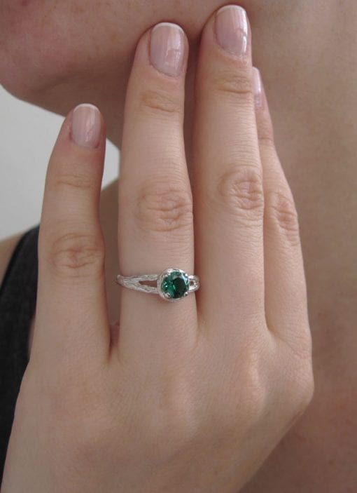 Twig Emerald Engagement Ring, Alternative Engagement Ring
