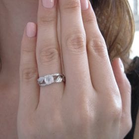 Twig Moonstone Engagement Ring, Moonstone Engagement Ring