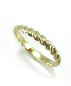 Twisted Rope Wedding Ring, Twisted Rope Gold Wedding Band