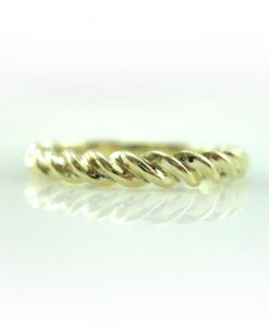 Twisted Rope Wedding Ring, Twisted Rope Gold Wedding Band