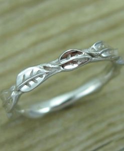 Wedding Leaf Ring, Leaf Wedding Ring