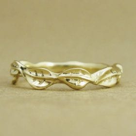 Wedding Ring, Wedding Leaf Ring
