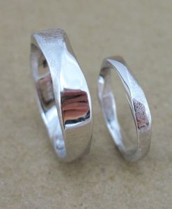 Wedding Rings Set, Mobius Ring