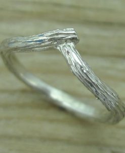 Wedding Set Bands, Set Leaf Twig Engagement Ring