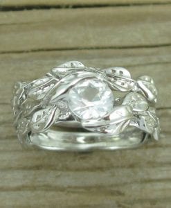 Wedding Set, Unique Engagement Ring