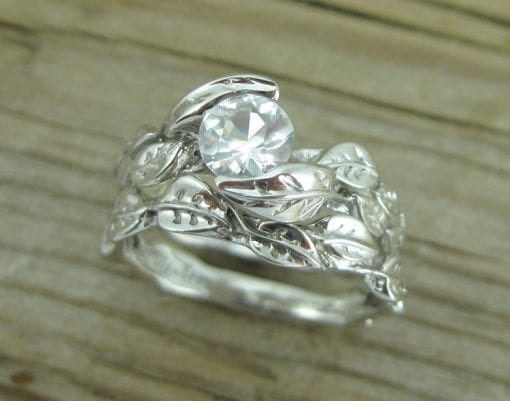 Wedding Set, Unique Engagement Ring