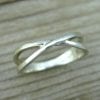 White gold infinity Promise ring, Infinity wedding ring