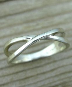 White gold infinity Promise ring, Infinity wedding ring