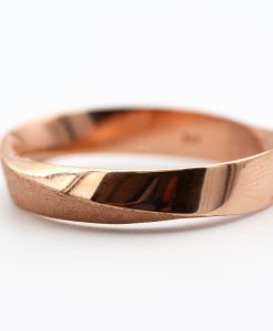 Wedding Band Set, His And Hers Mobius Wedding Ring Set - Image 9