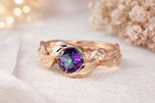mystic topaz ring