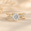 1 Carat Lab Grown Diamond Infinity Knot Engagement Ring