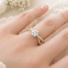 1 Carat Lab Grown Diamond Infinity Knot Engagement Ring