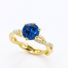 Sapphire Engagement Ring, Sapphire Infinity Ring