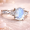 Moonstone-Engagement-Ring-14k-White-Gold-Diamond-Accents-Oval-Vintage-Art-Deco