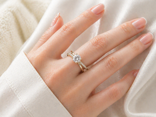 1 Carat Lab Grown Diamond Infinity Knot Engagement Ring