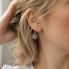 Silver Infinity Knot Hanging Earrings