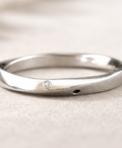 Mobius Wedding Ring, Diamond mobius Wedding Band - Image 4