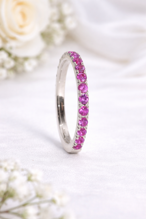Ruby Eternity Band, Ruby Wedding Ring