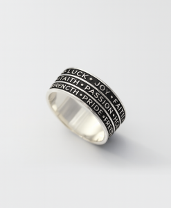 Friendship Words Ring In Sterling Silver, Personalized Powerful Words - Image 6
